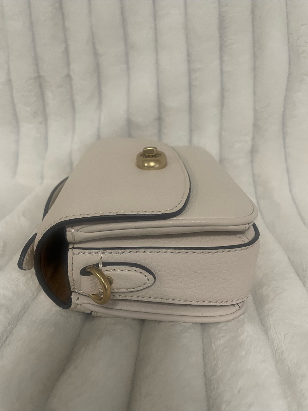 NWT Coach Cassie 17 Pebbled Leather in Chalk - Picture 6 of 9
